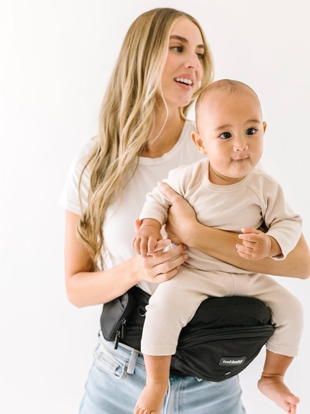 Hands-Free Black Baby Hip Seat Carrier